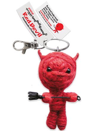 Kamibashi - Red Devil String Doll Keychain | Kelly's Sweets & Greets