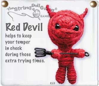 Kamibashi - Red Devil String Doll Keychain | Kelly's Sweets & Greets