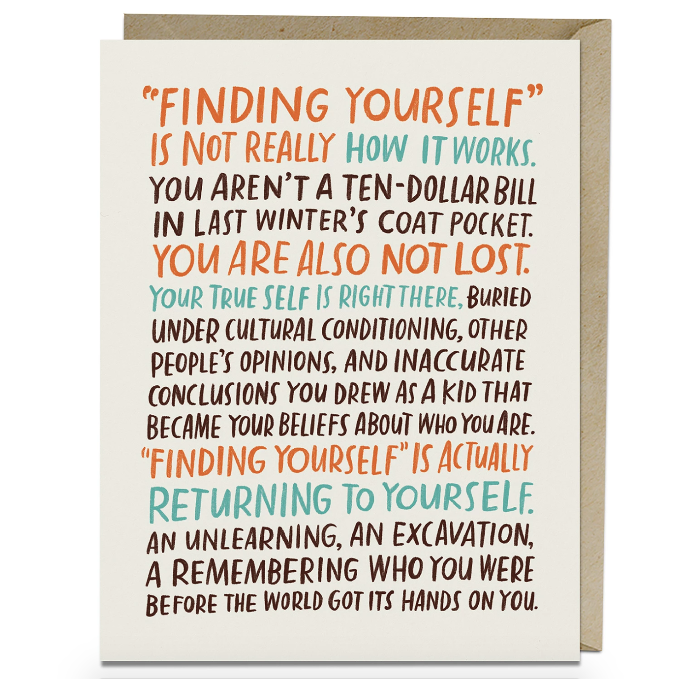 Emily McDowell & Friends - Finding Yourself Card